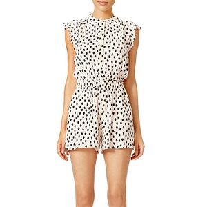 Kate Spade‎ New York Leopard Dot Crepe Romper - 4